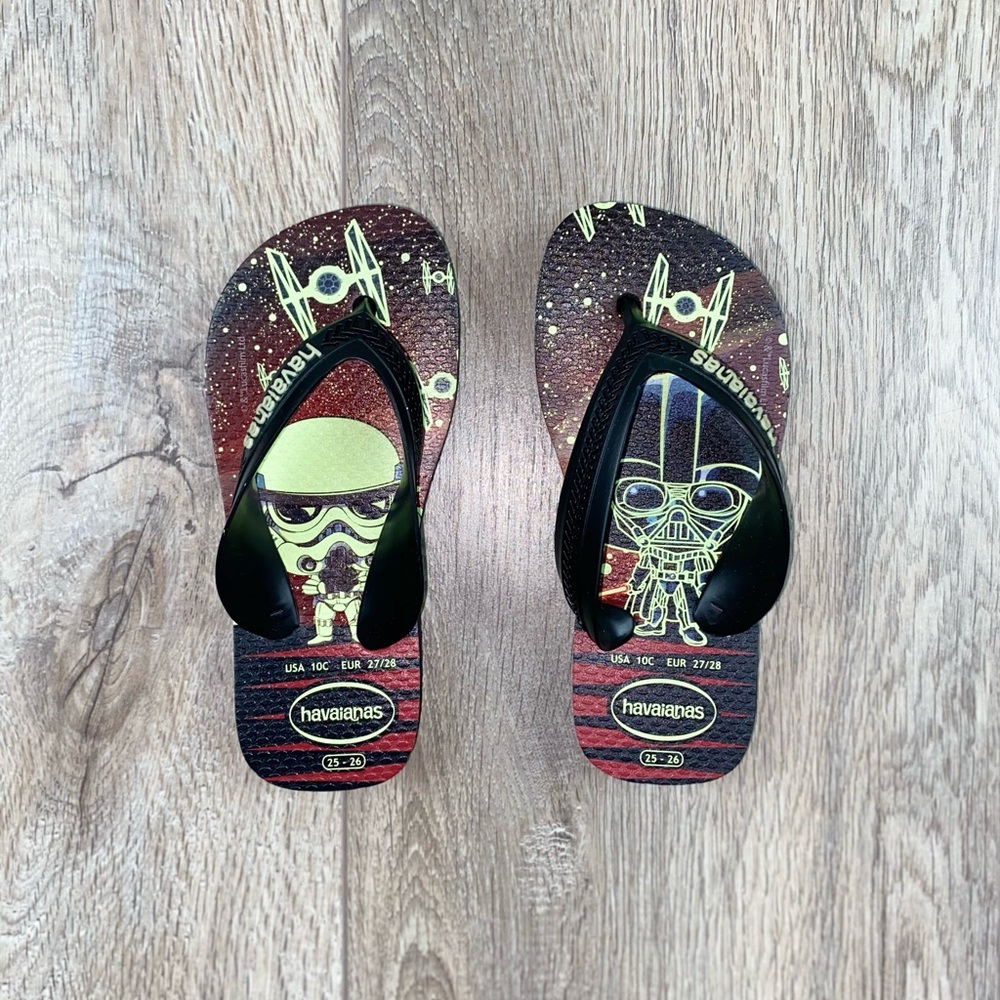 Havaianas Star Wars Flip Flop Size 10T | Stormtrooper Flip Flops Size 10T - Picture 5 of 15